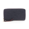 Louis Vuitton Round Wallet Zippy Monogram Empreinte Marine Leather