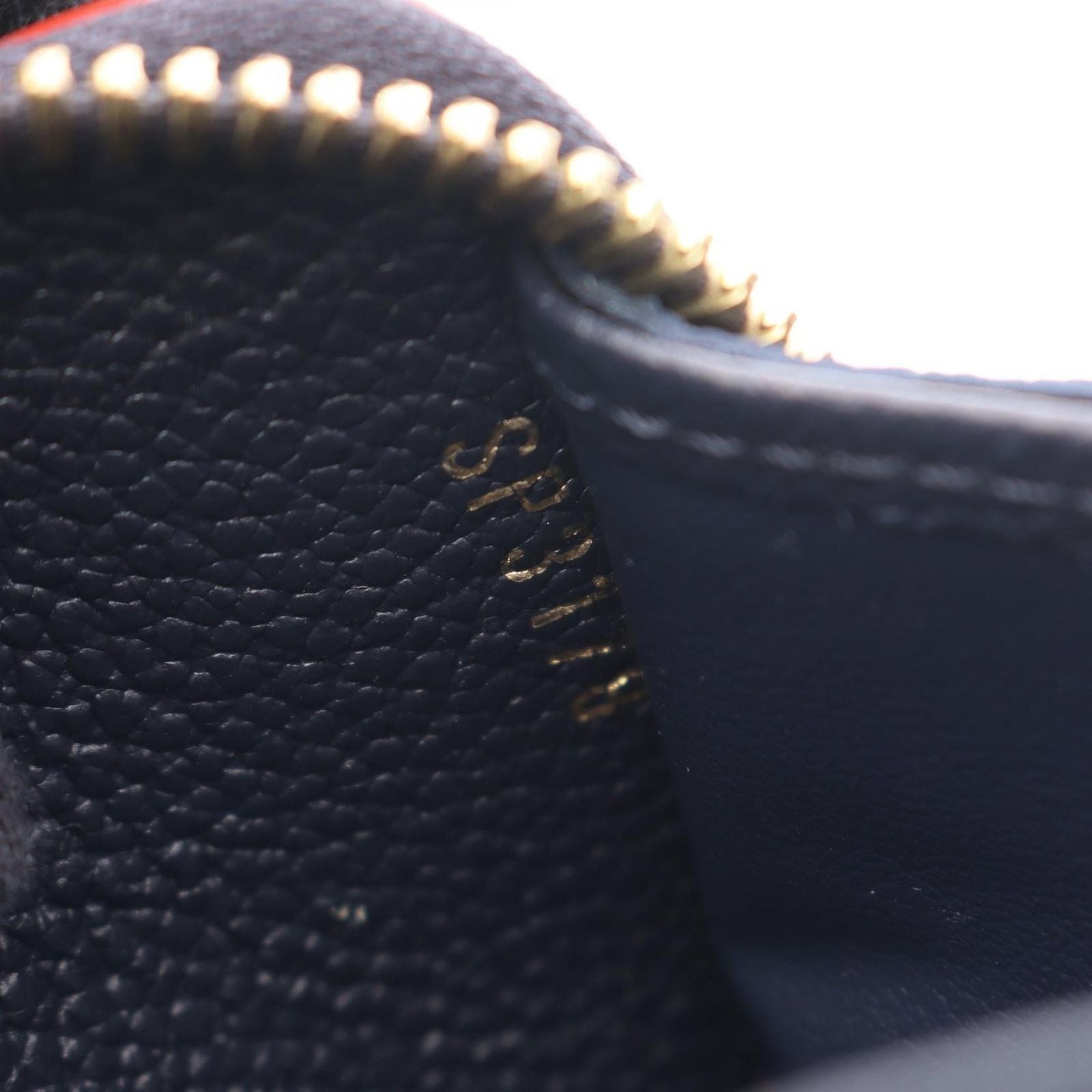 Louis Vuitton Round Wallet Zippy Monogram Empreinte Marine Leather — view 5