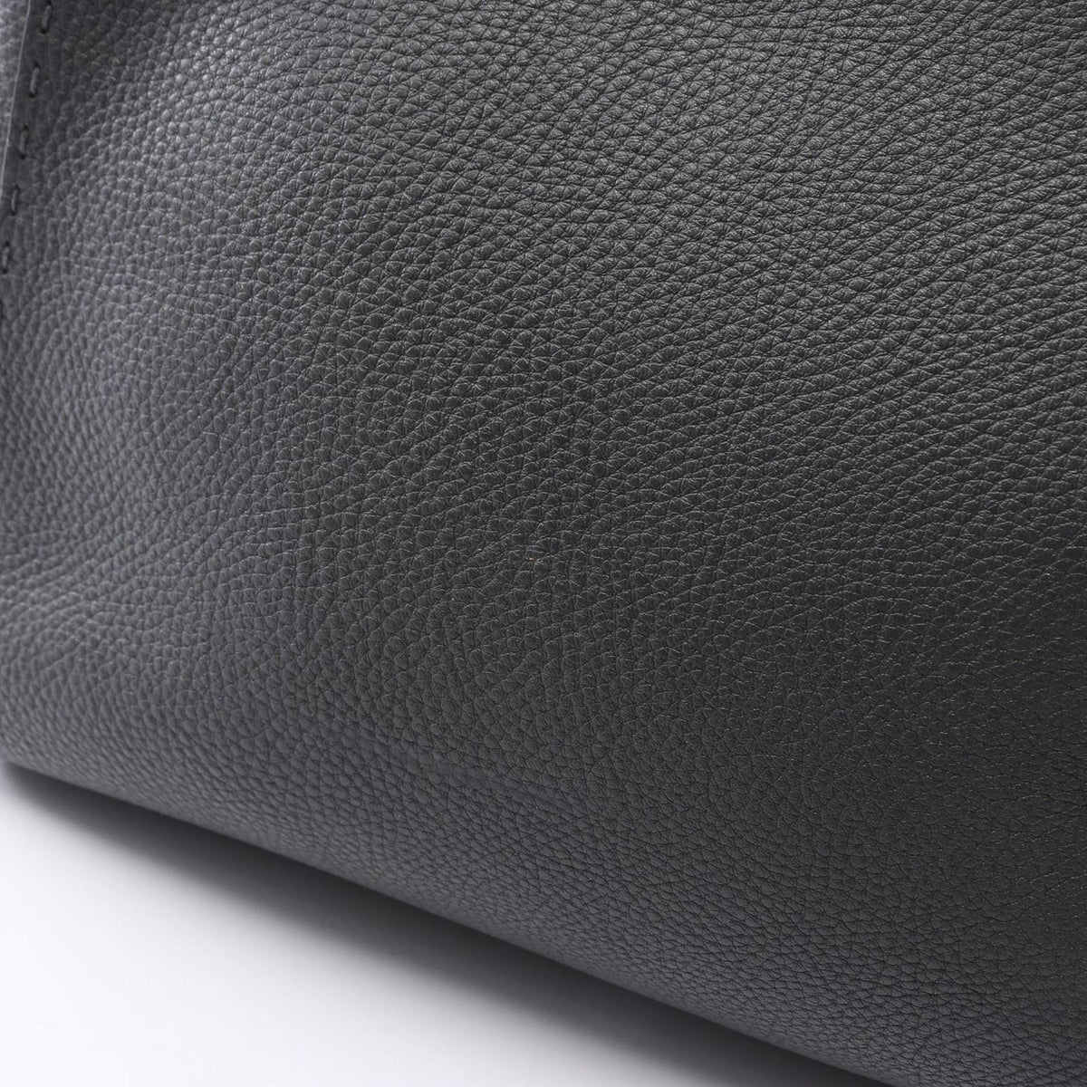 Fendi Handbag Peekaboo Regular Selleria 2-Way Charcoal Gray Leather — view 6
