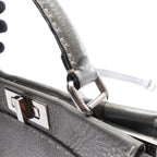 Fendi Handbag Peekaboo Regular Selleria 2-Way Silver Leather — view 8