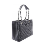 Chanel Tote Quilted Grand Shopping GST Black Caviar Leather Chain — view 2