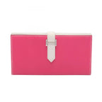 Hermes Bifold Wallet Bearn Souffle Rosetillian White
