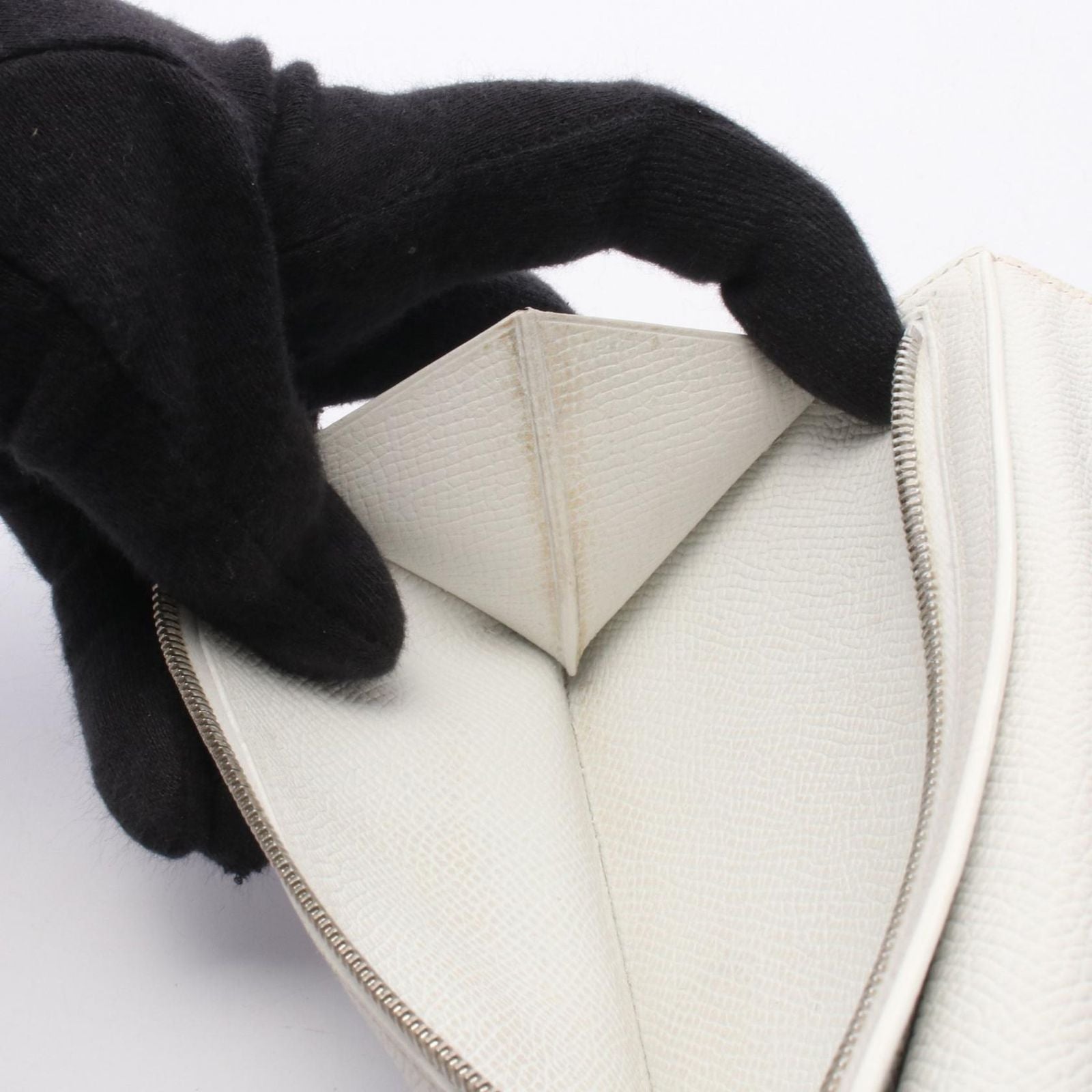Hermes Bifold Wallet Bearn Souffle Rosetillian White — view 8