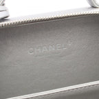 Chanel Shoulder Bag CC Figurine Small Vanity Silver Caviar Leather CC Quilted — view 4