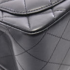 Chanel Shoulder Bag Mini Quilted Black Lambskin Chain — view 8