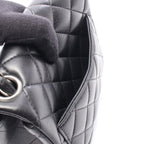 Chanel Shoulder Bag Mini Quilted Black Lambskin Chain — view 6
