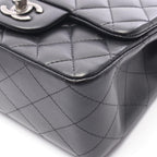 Chanel Shoulder Bag Mini Quilted Black Lambskin Chain — view 9