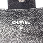 Chanel Card Case Quilted Black Caviar Leather — view 4