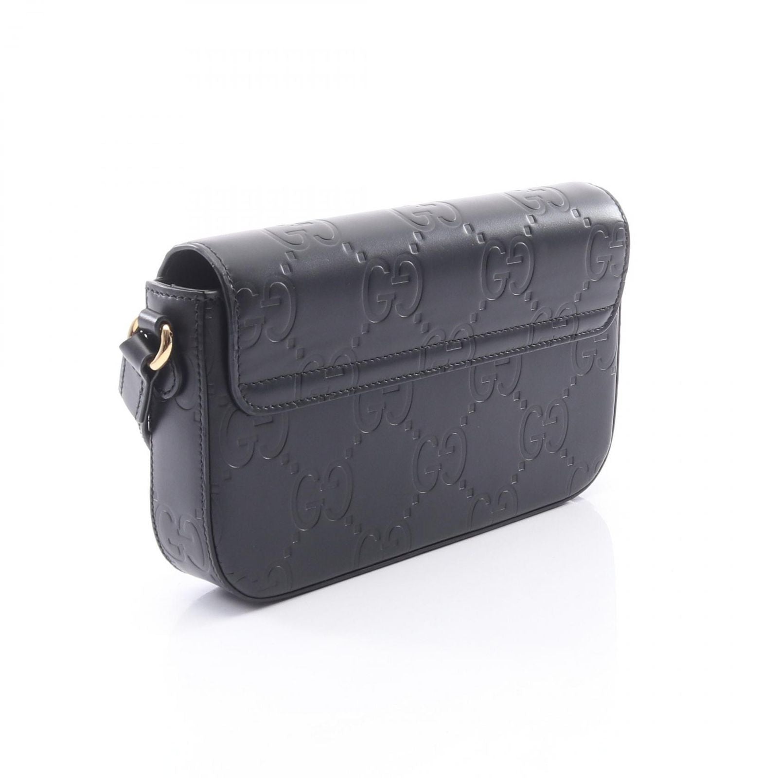 Gucci Shoulder Bag GG Super Mini Black Leather — view 2