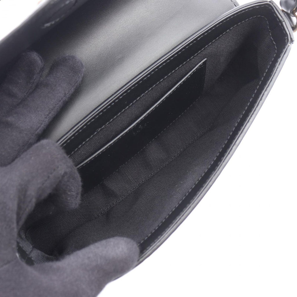 Gucci Shoulder Bag GG Super Mini Black Leather — view 3