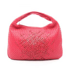 Bottega Veneta Handbag Intrecciato Hobo Red Leather