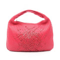 Bottega Veneta Handbag Intrecciato Hobo Red Leather