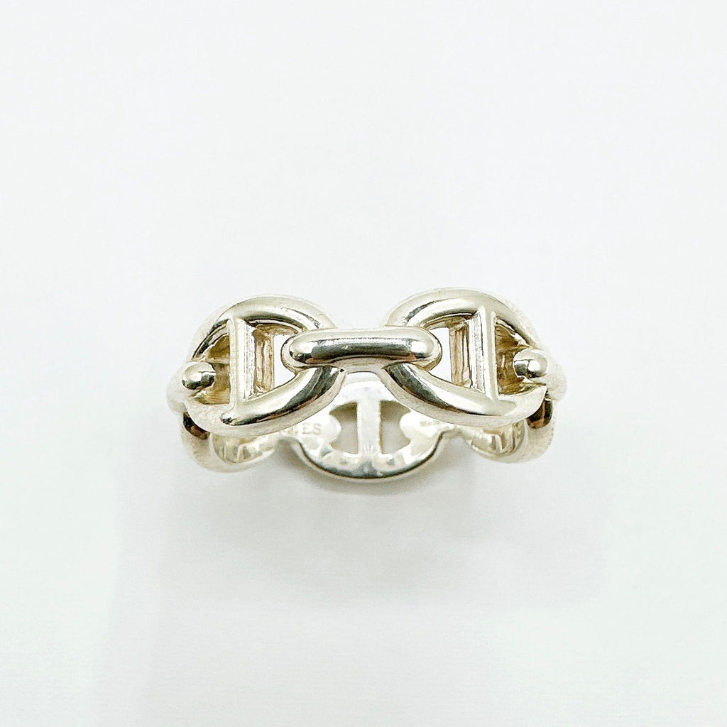 Hermes Chaine D'ancre Silver Ring — view 3