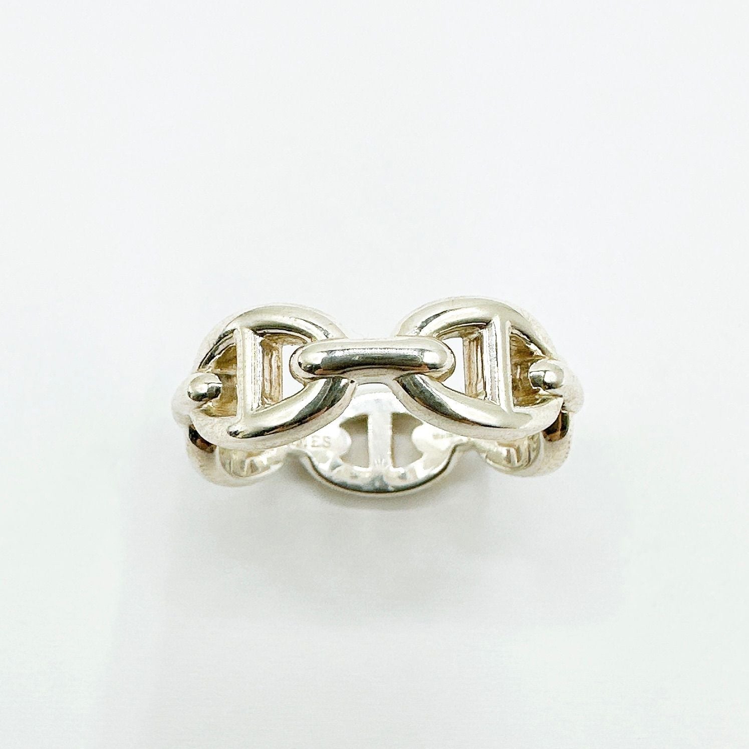 Hermes Chaine D'ancre Silver Ring — view 3