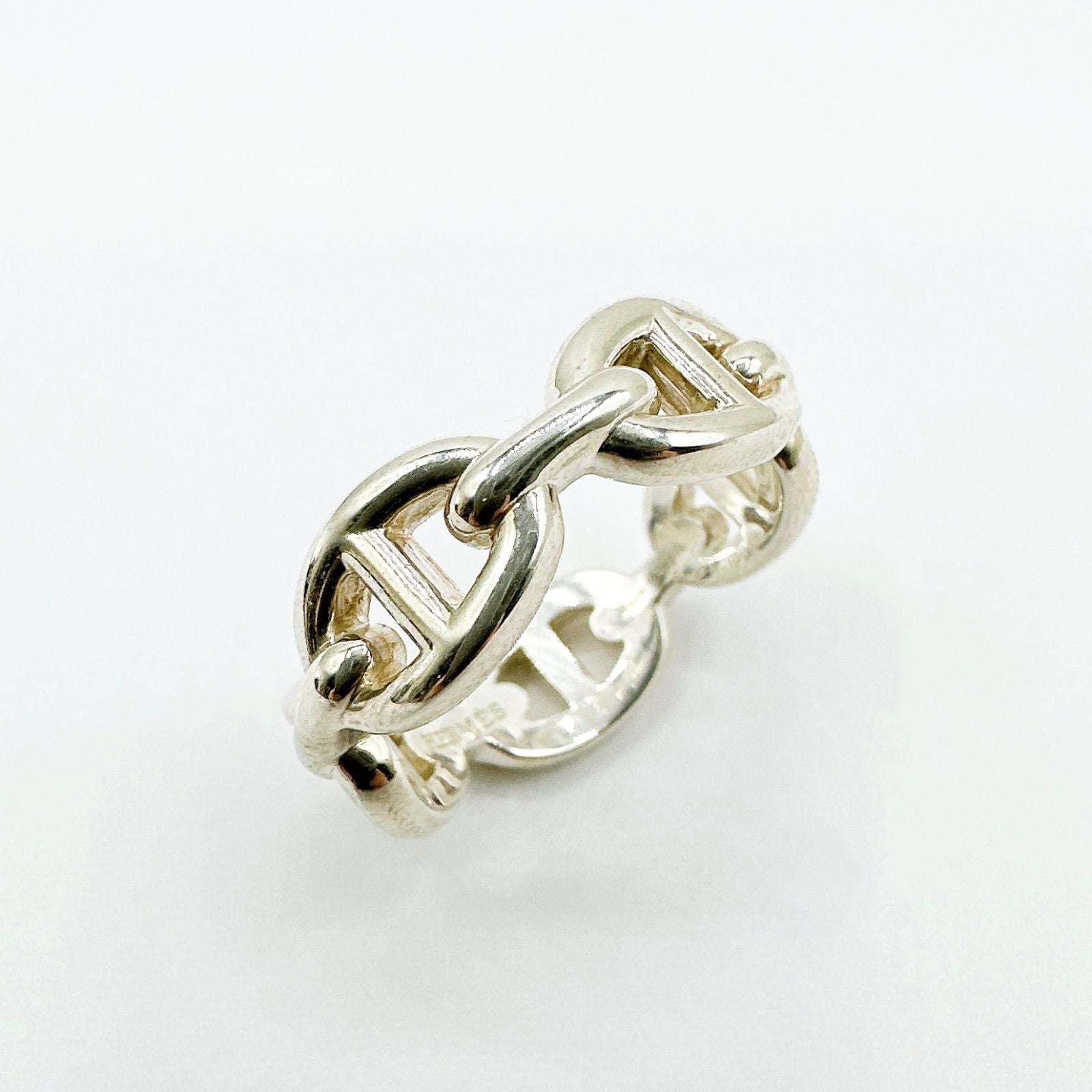 Hermes Chaine D'ancre Silver Ring — view 2