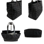 Chanel New Travel Line Tote Shoulder Black Nylon Canvas — view 4