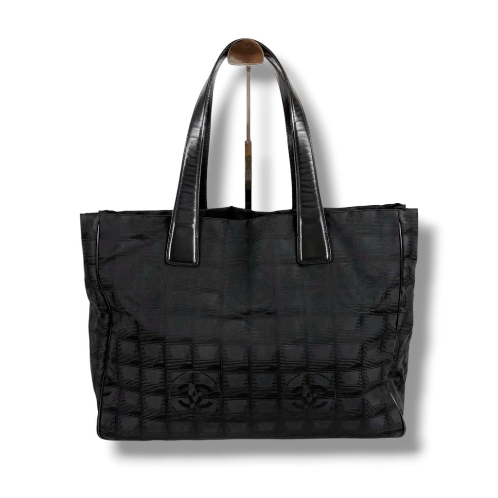 Chanel New Travel Line Tote Shoulder Black Nylon Canvas — view 2