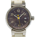 Louis Vuitton Tambu Stainless Steel Mule Kuo Analog Display Brown Dial Watch