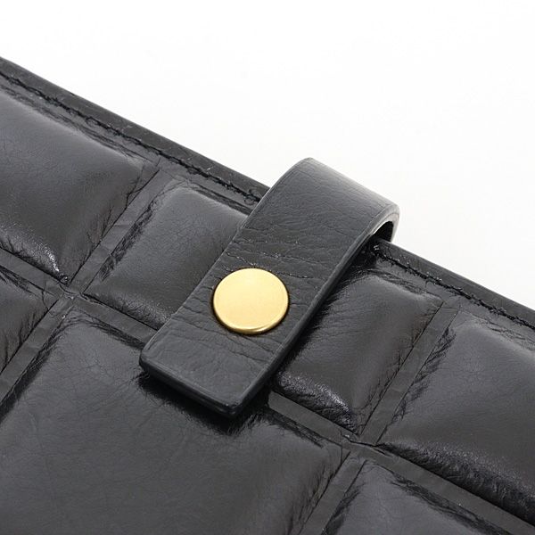 Bottega Veneta Patted Bifold Wallet Leather Black Lattice — view 5