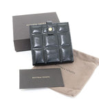 Bottega Veneta Patted Bifold Wallet Leather Black Lattice — view 6