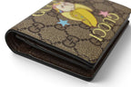 Gucci Mini Wallet Bifold Fold GG Supreme Bananya Print Beige — view 5