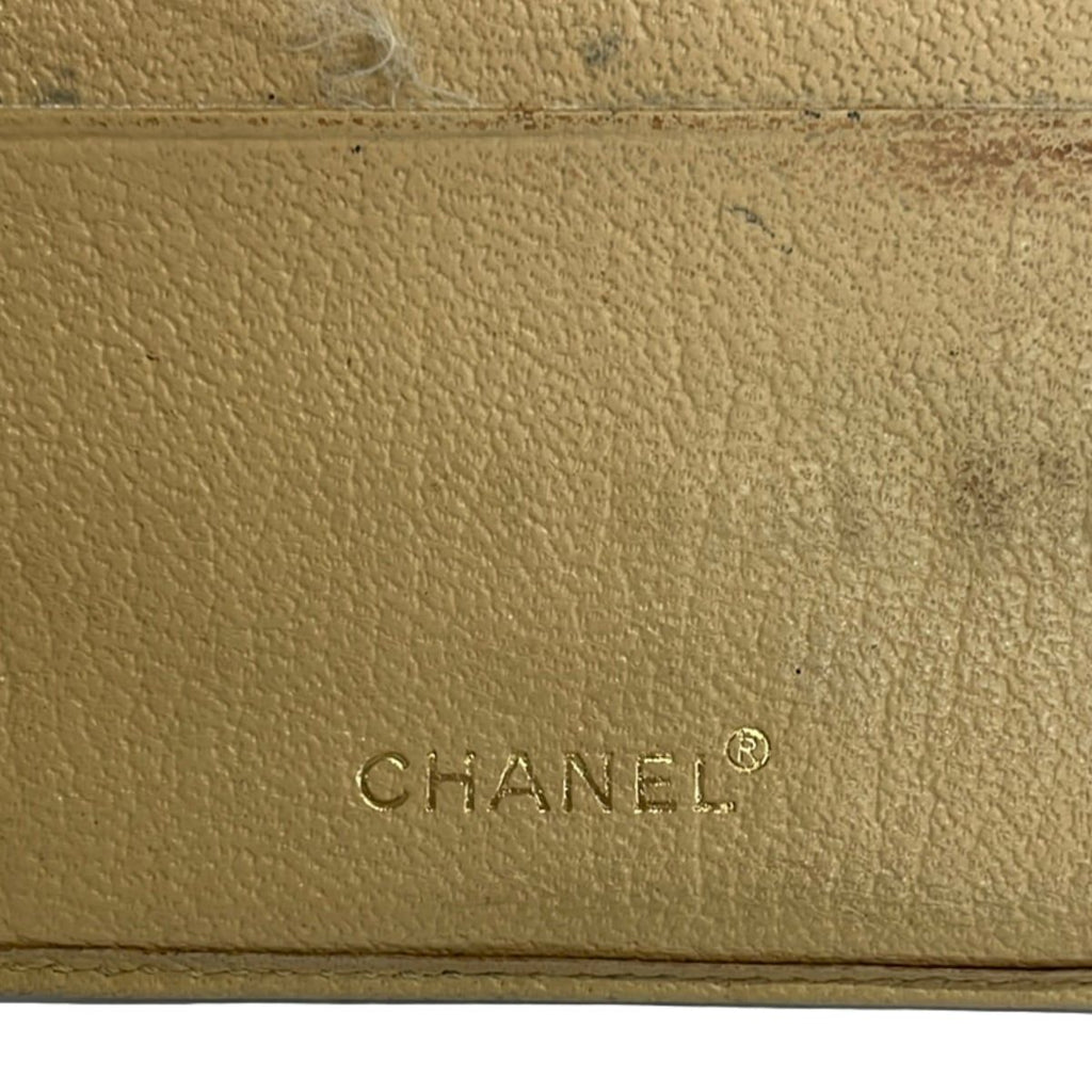 Chanel Bifold Wallet Beige Leather — view 5