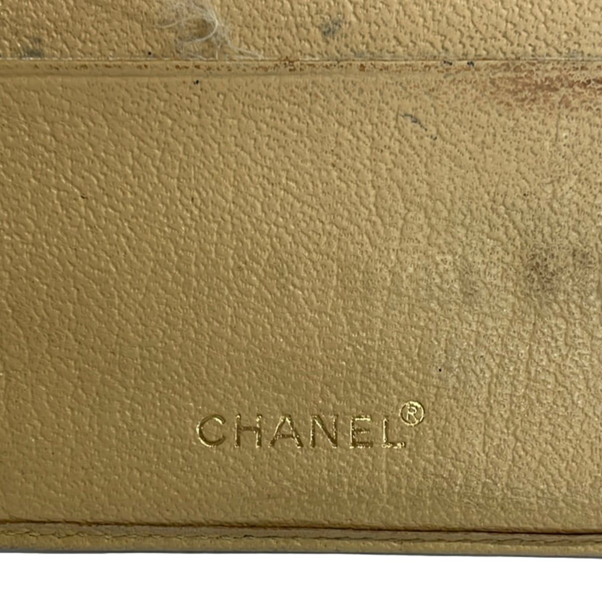 Chanel Bifold Wallet Beige Leather — view 5