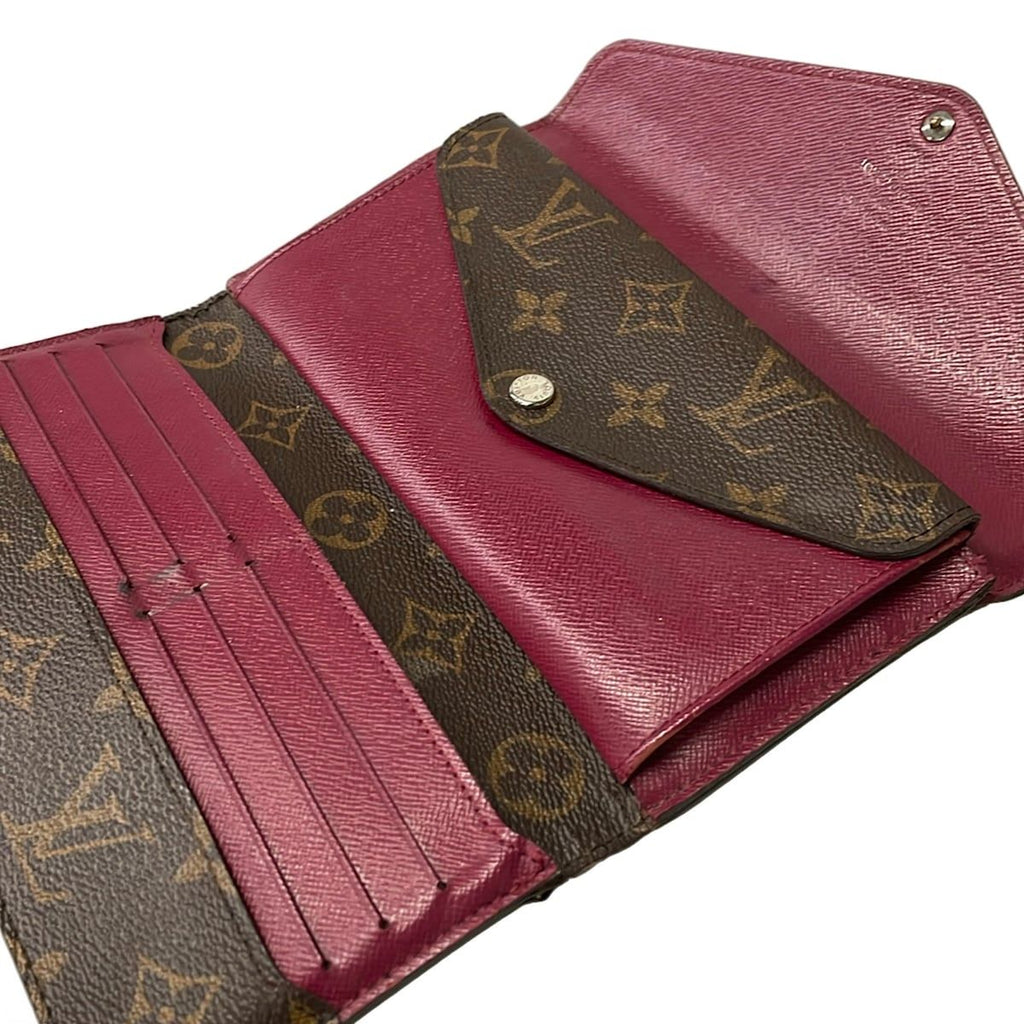 Louis Vuitton Wallet Monogram Portefeuille Marie le Long Fuchsia Leather — view 3