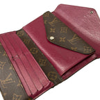 Louis Vuitton Wallet Monogram Portefeuille Marie le Long Fuchsia Leather — view 3