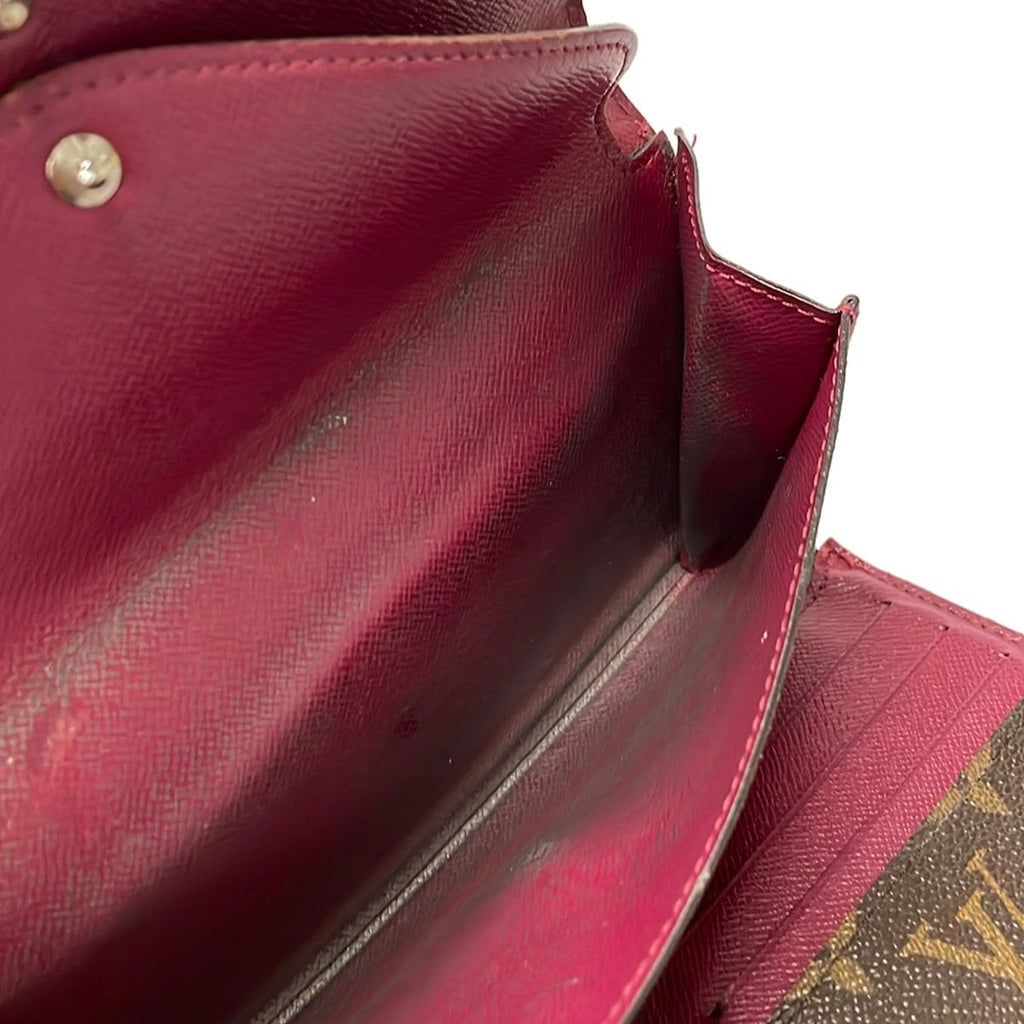 Louis Vuitton Wallet Monogram Portefeuille Marie le Long Fuchsia Leather — view 4