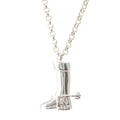 Gucci Boots Motif Chain Necklace 925 Sterling Silver