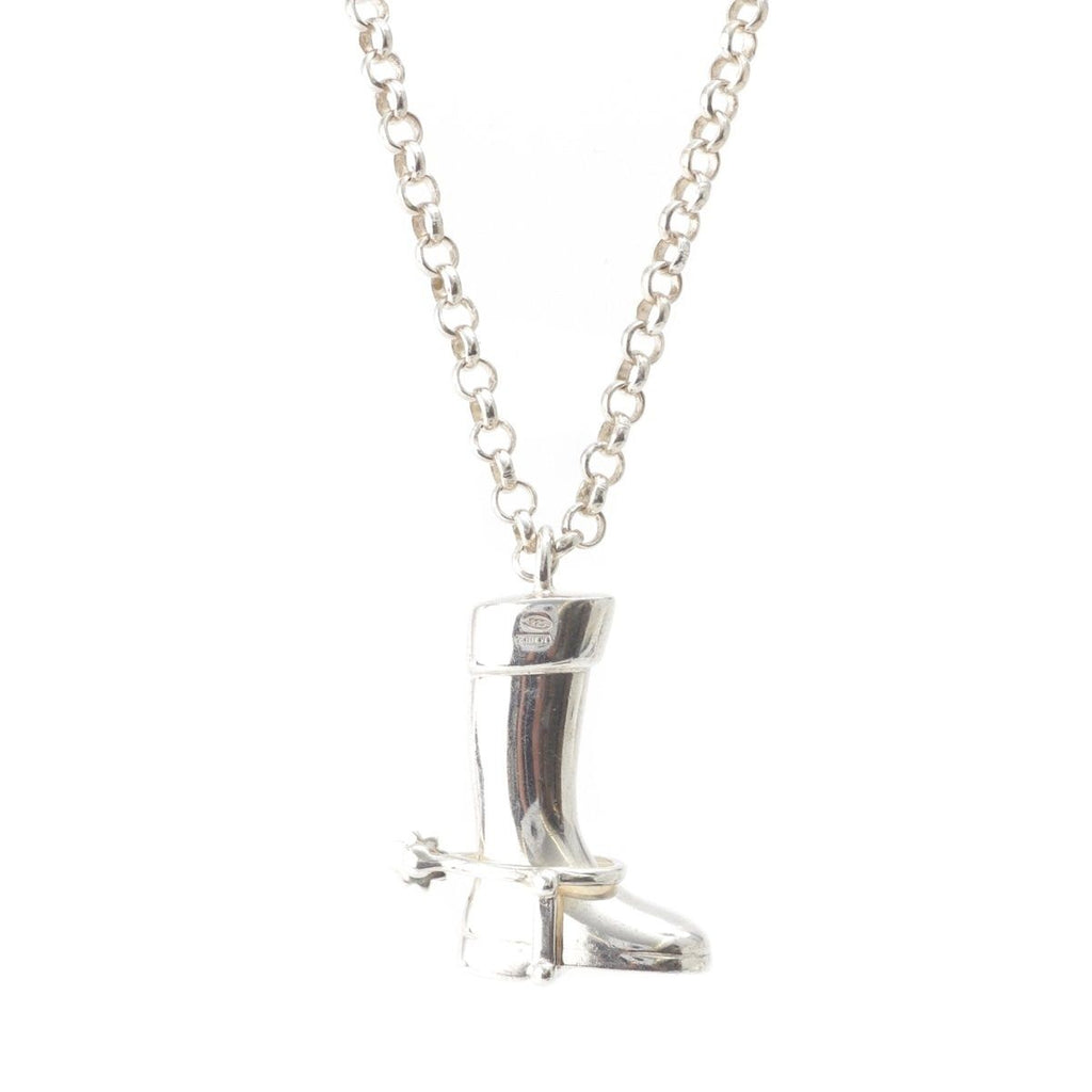 Gucci Boots Motif Chain Necklace 925 Sterling Silver — view 2