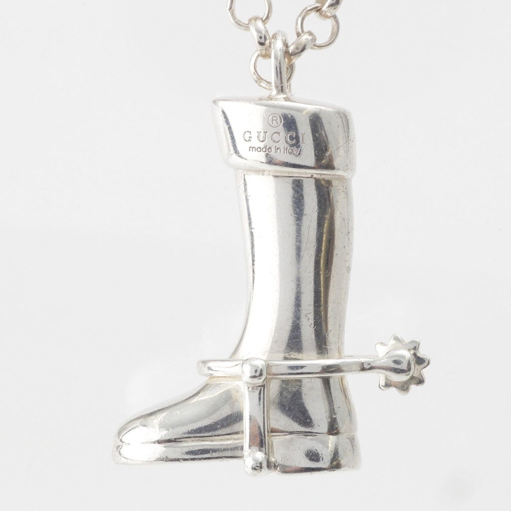 Gucci Boots Motif Chain Necklace 925 Sterling Silver — view 4