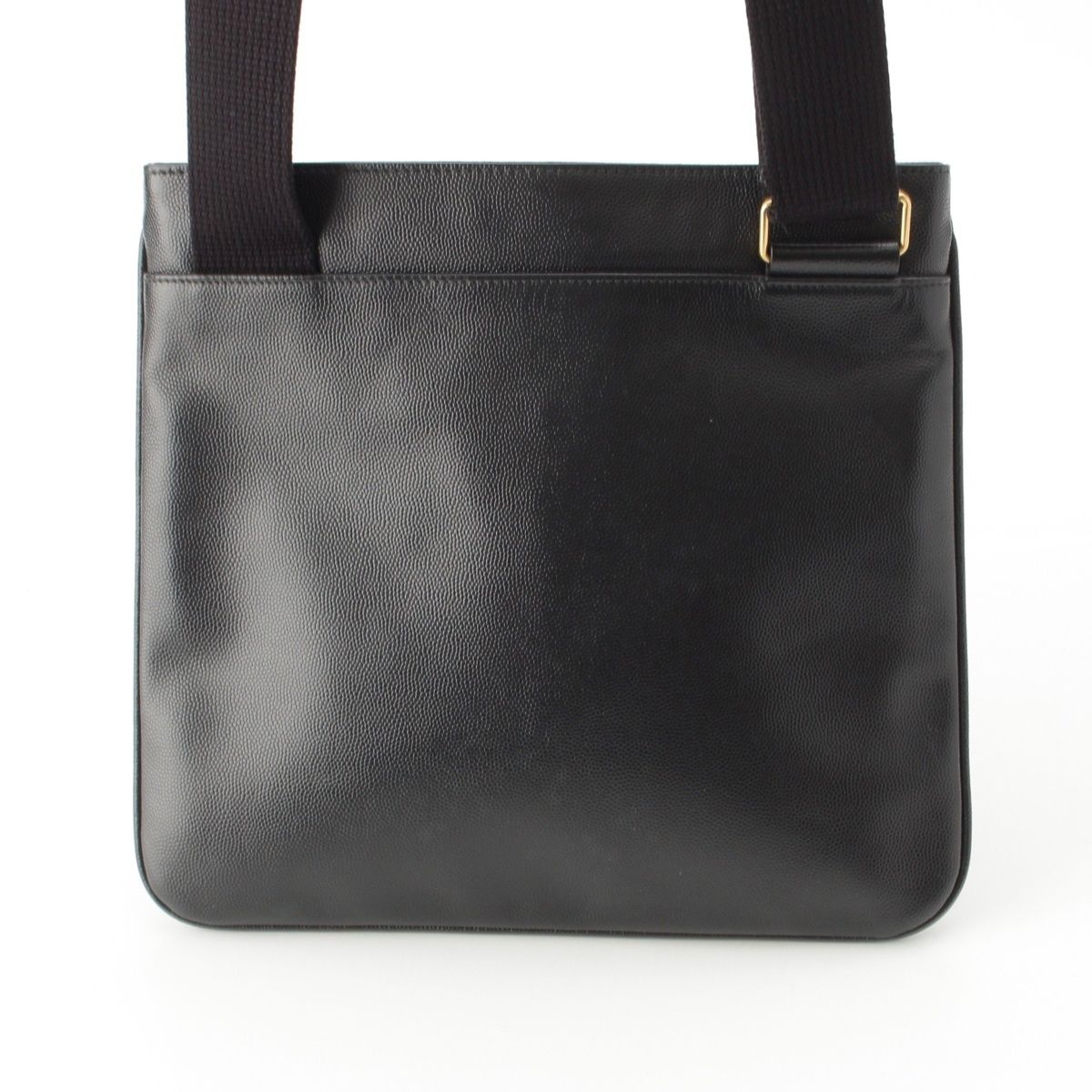Saint Laurent Crossbody Leather Shoulder Bag Black — view 4