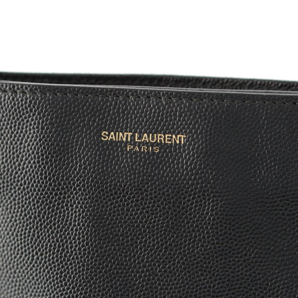 Saint Laurent Crossbody Leather Shoulder Bag Black — view 8