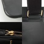 Saint Laurent Crossbody Leather Shoulder Bag Black — view 9