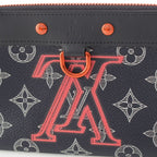 Louis Vuitton Pochette Apollo PM Monogram Ink Zip Pouch Navy — view 4