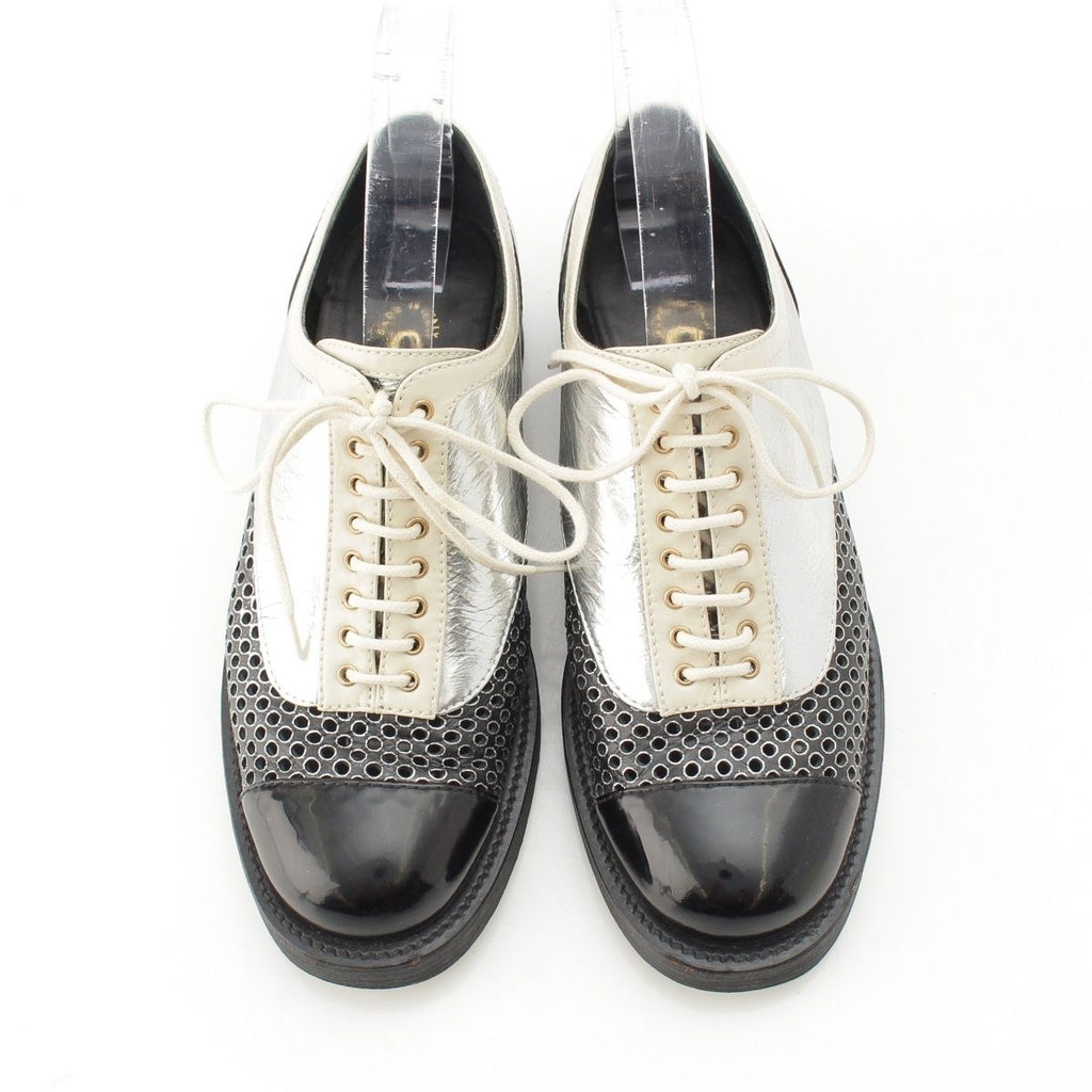Chanel Leather Perforated Oxford — view 2