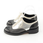 Chanel Leather Perforated Oxford — view 3