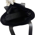 Prada All Leather Mini Tote Calf Black Nero — view 7