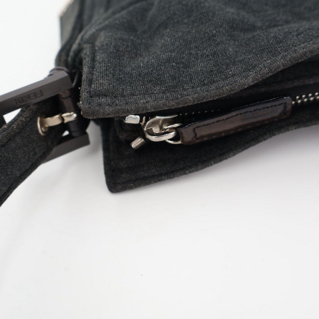 Fendi Zucca Logo Shoulder Bag Gray — view 8