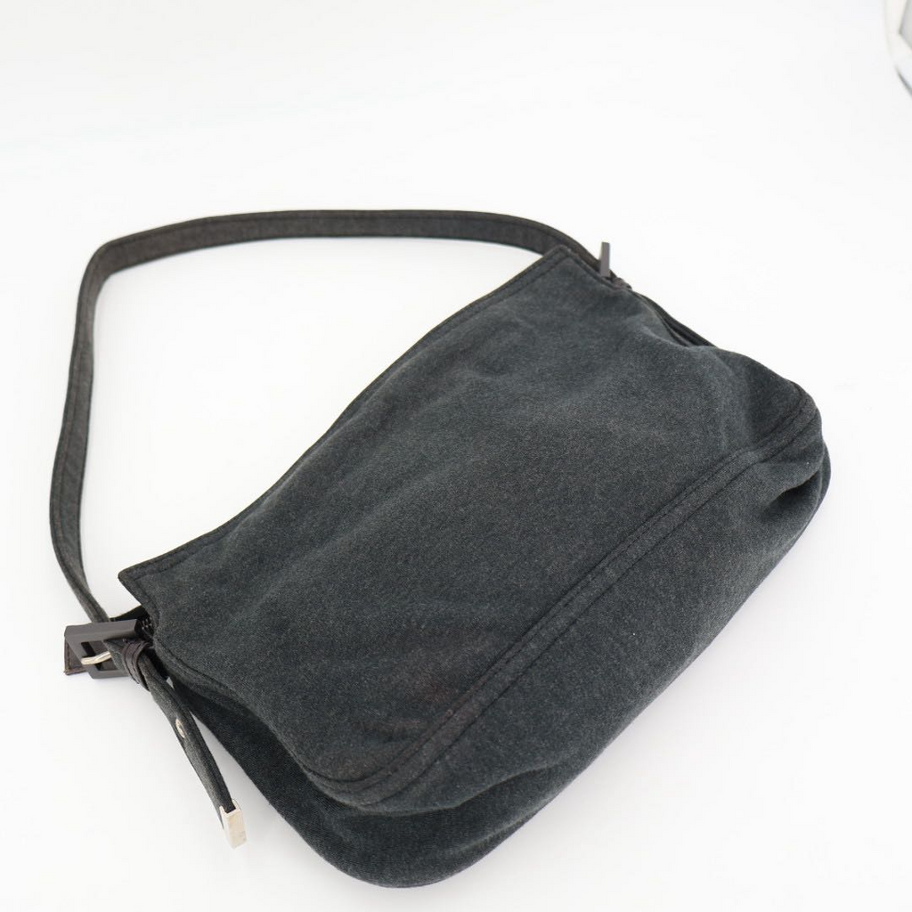 Fendi Zucca Logo Shoulder Bag Gray — view 5