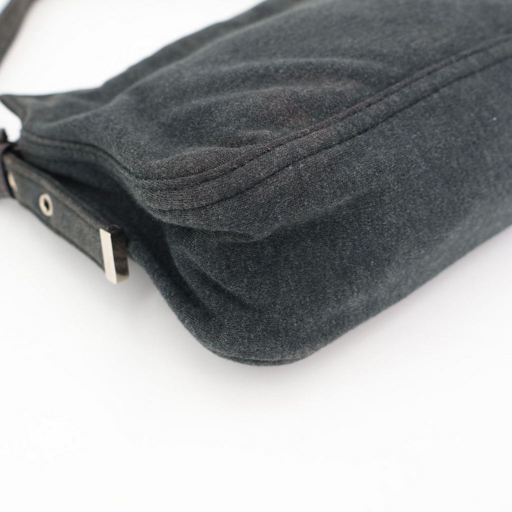 Fendi Zucca Logo Shoulder Bag Gray — view 4