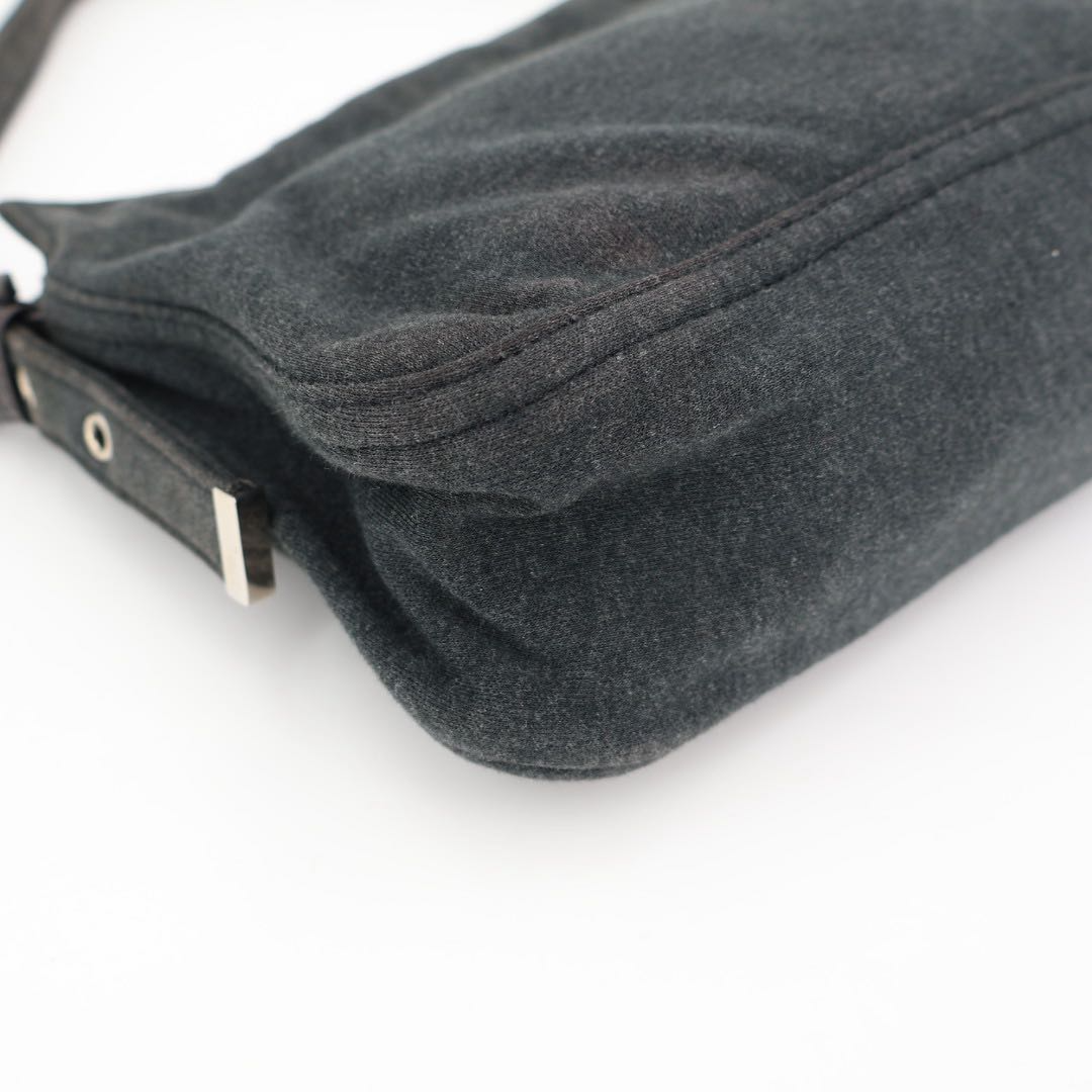 Fendi Zucca Logo Shoulder Bag Gray — view 4
