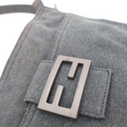 Fendi Zucca Logo Shoulder Bag Gray — view 6