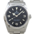 Rolex Watch Explorer I a Number 1998 Black Dial Luminous Hands Index SS