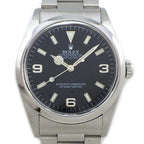 Rolex Watch Explorer I a Number 1998 Black Dial Luminous Hands Index SS