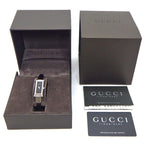 Gucci Watch Bangle Rectangular Black Dial Horsebit Class SS — view 9