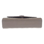 Saint Laurent Envelope Small Shoulder Bag Quilted Leather Gray Silver — view 5