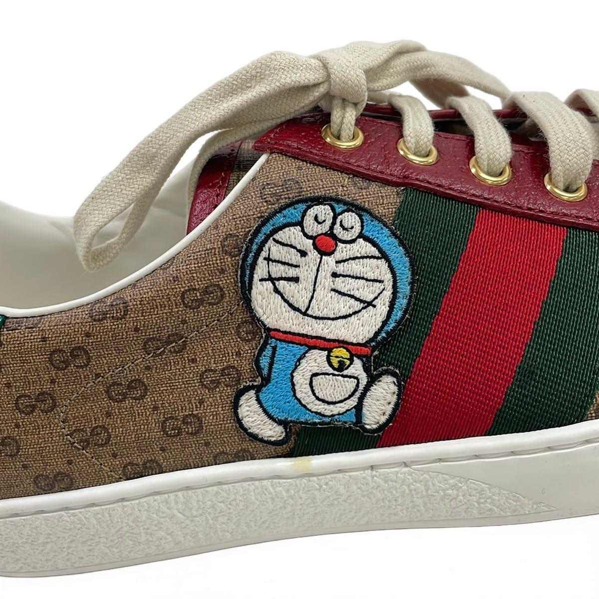 Gucci Sneakers 6.5 Ace Micro GG Sherry Brown Bordeaux Multi Doraemon Collaborati — view 8